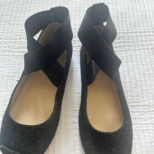 Janie and Jack size 12 girls black dress shoes